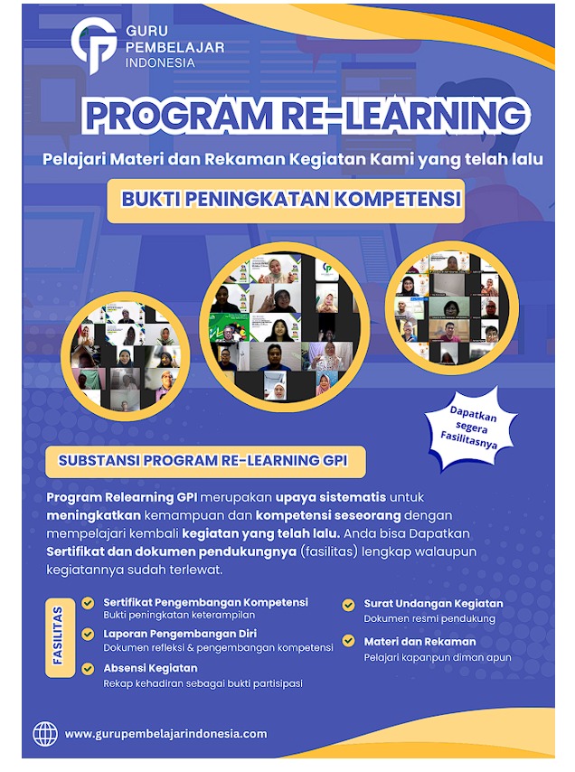 Sertifikat untuk Administrasi PPG (Re-Learning GPI)